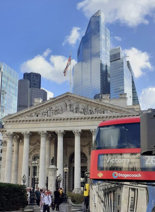 La Borsa di Londra nella City